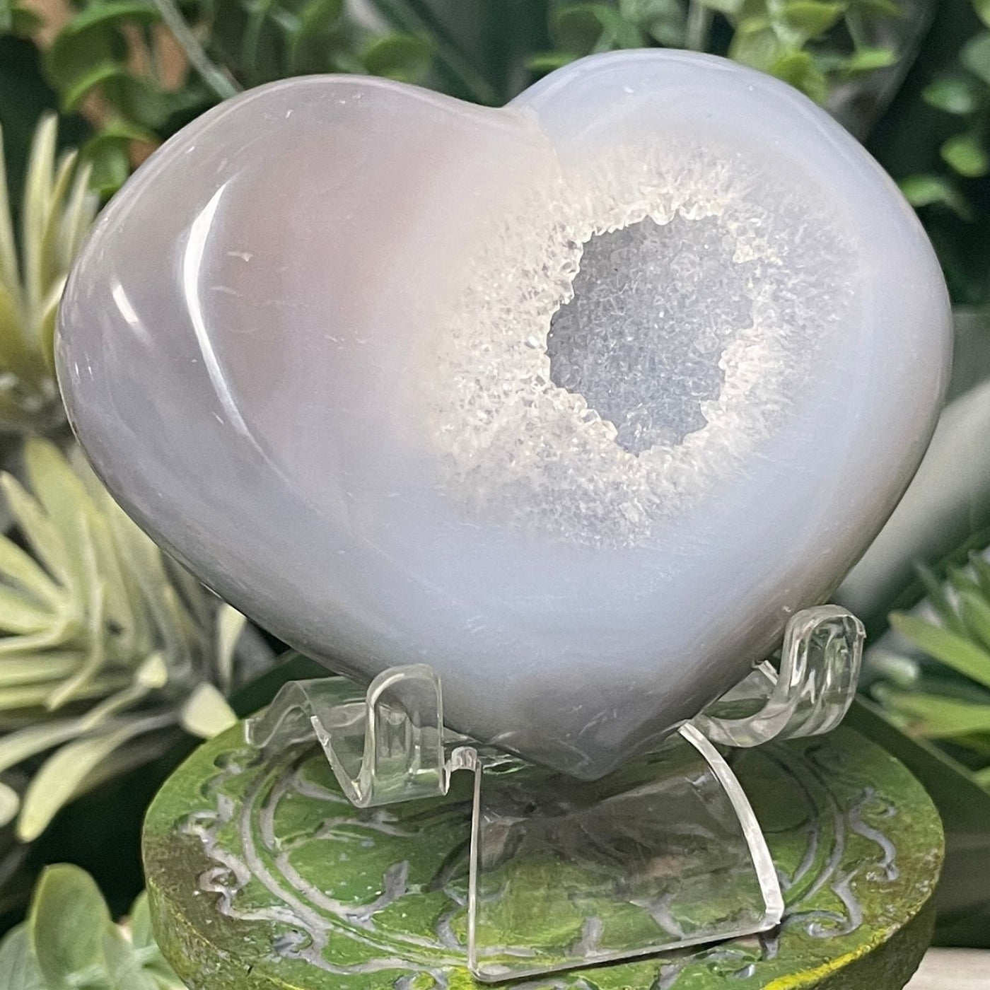 Druzy Agate - Heart