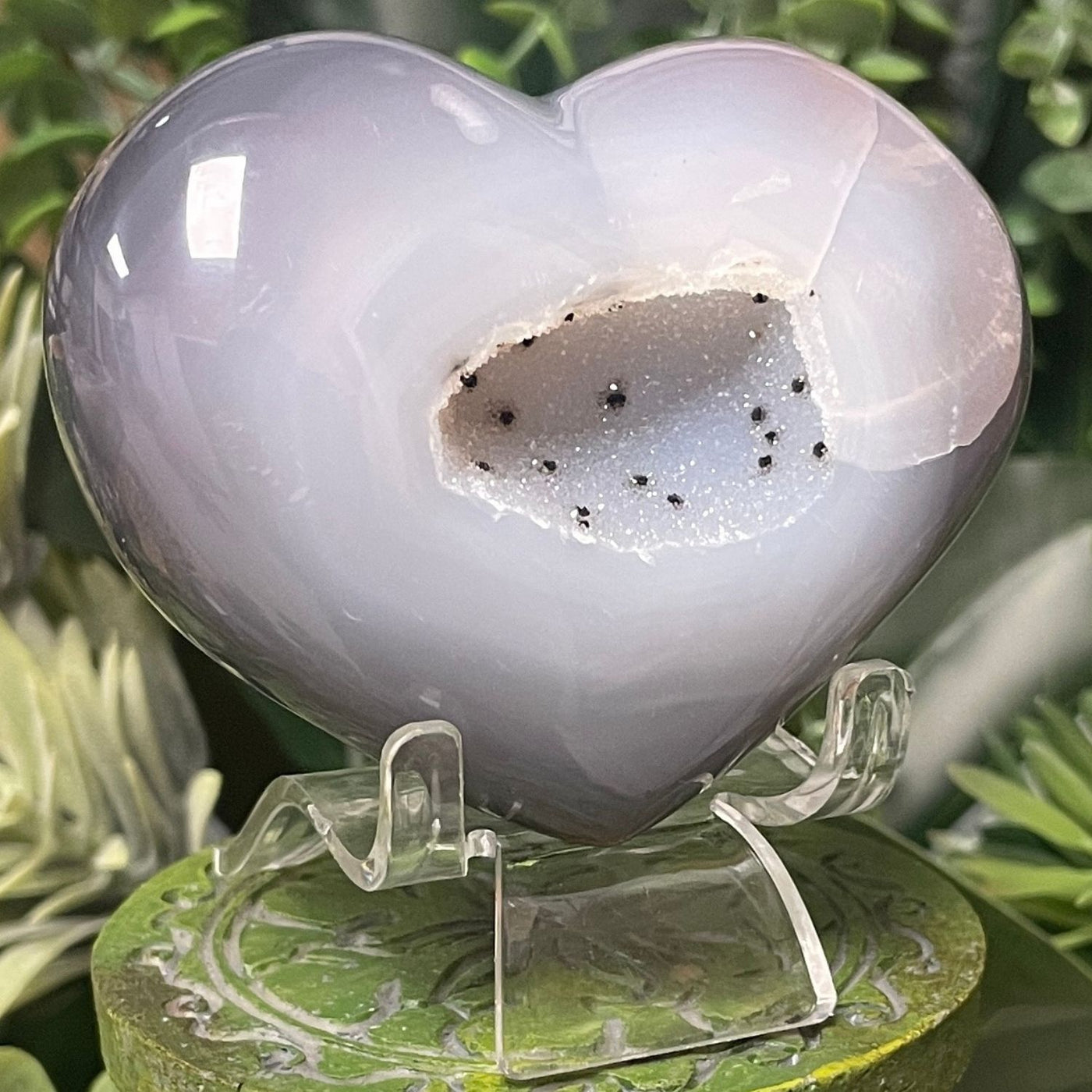 Druzy Agate - Heart