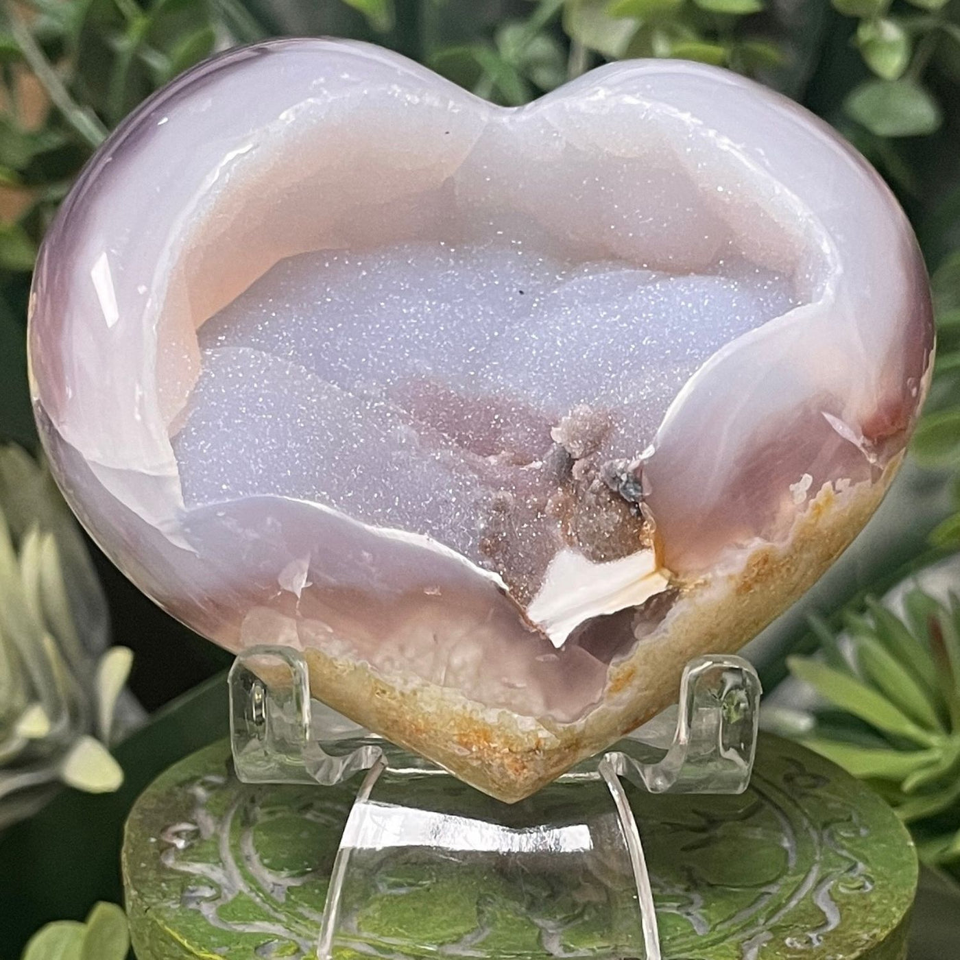 Druzy Agate - Heart