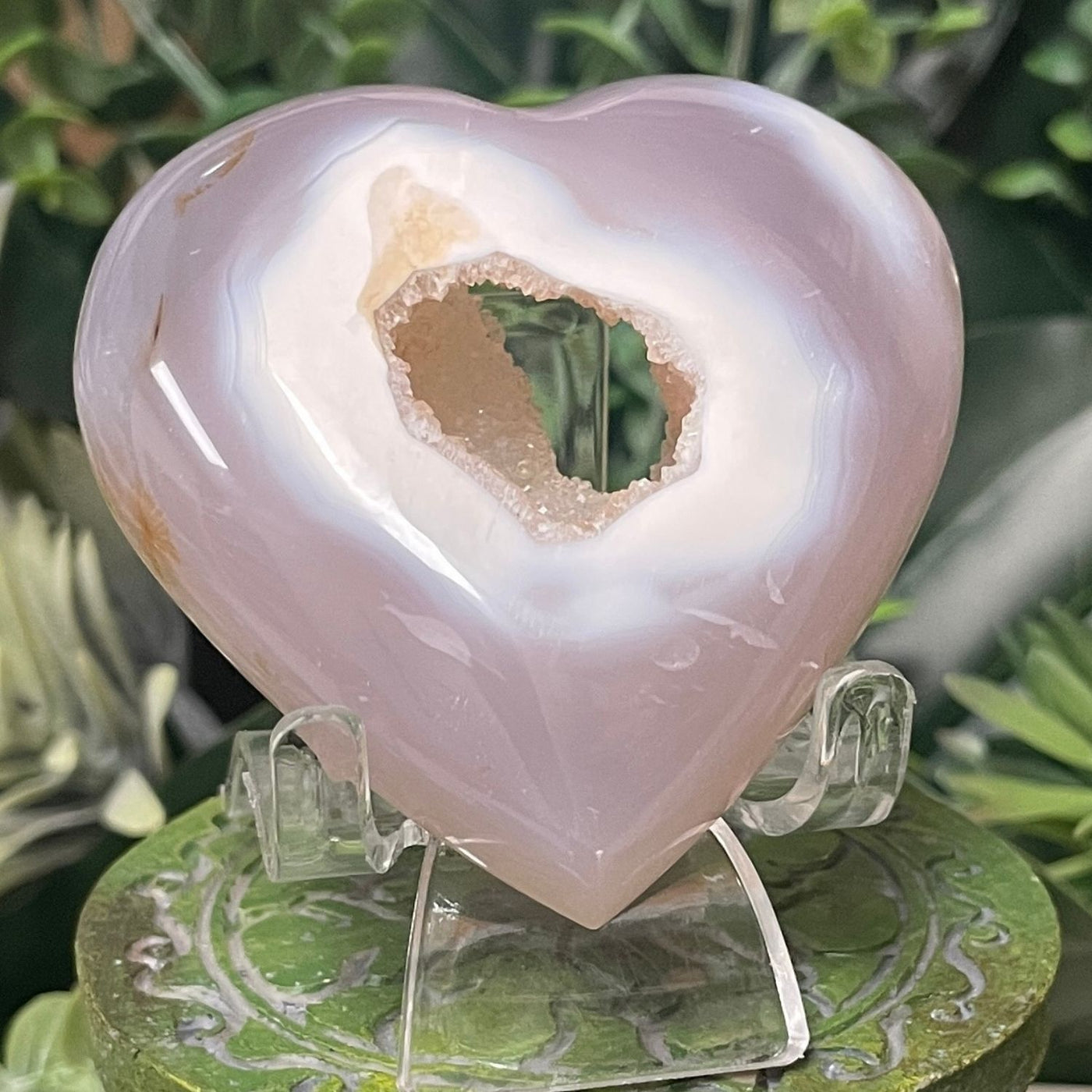 Druzy Agate - Heart