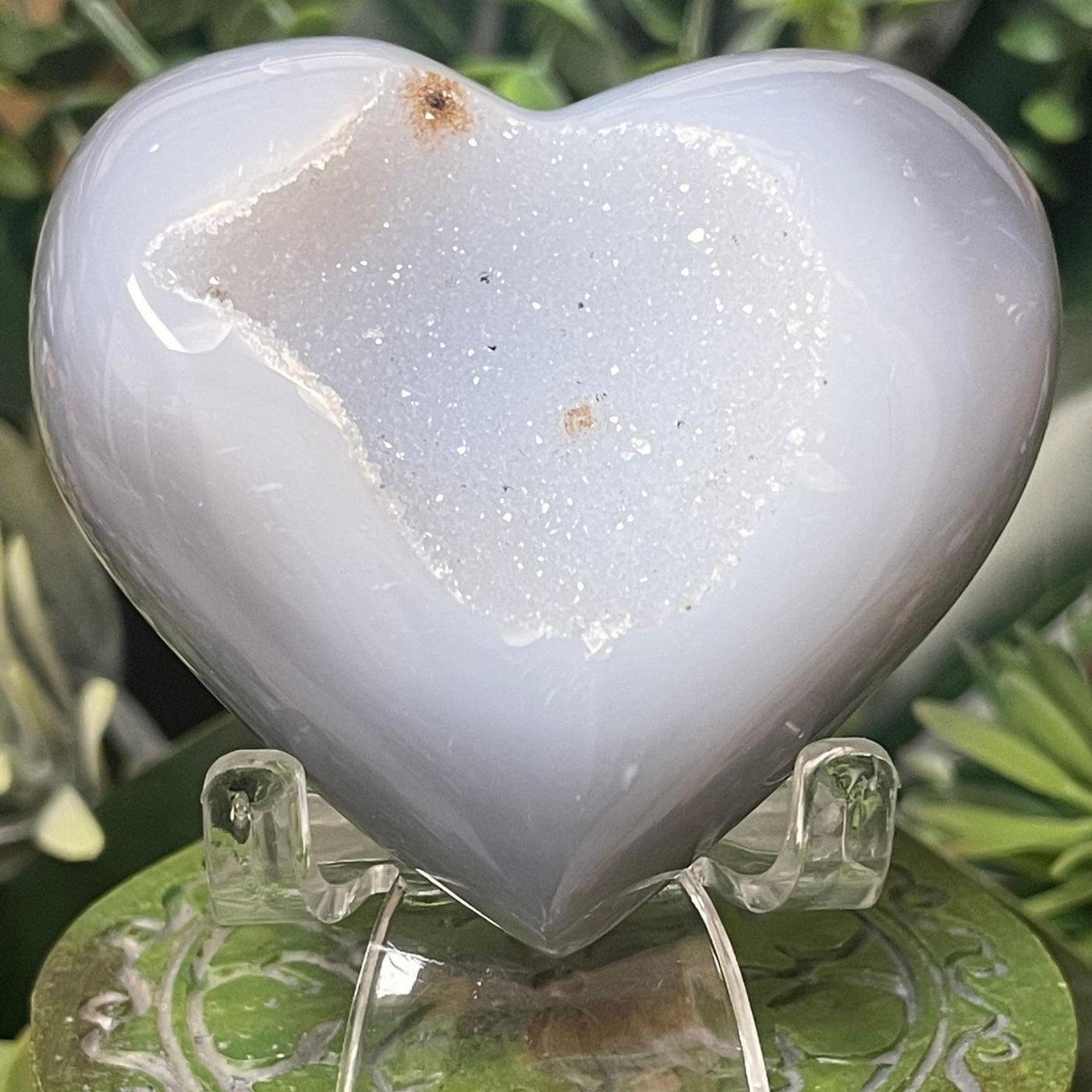Druzy Agate - Heart