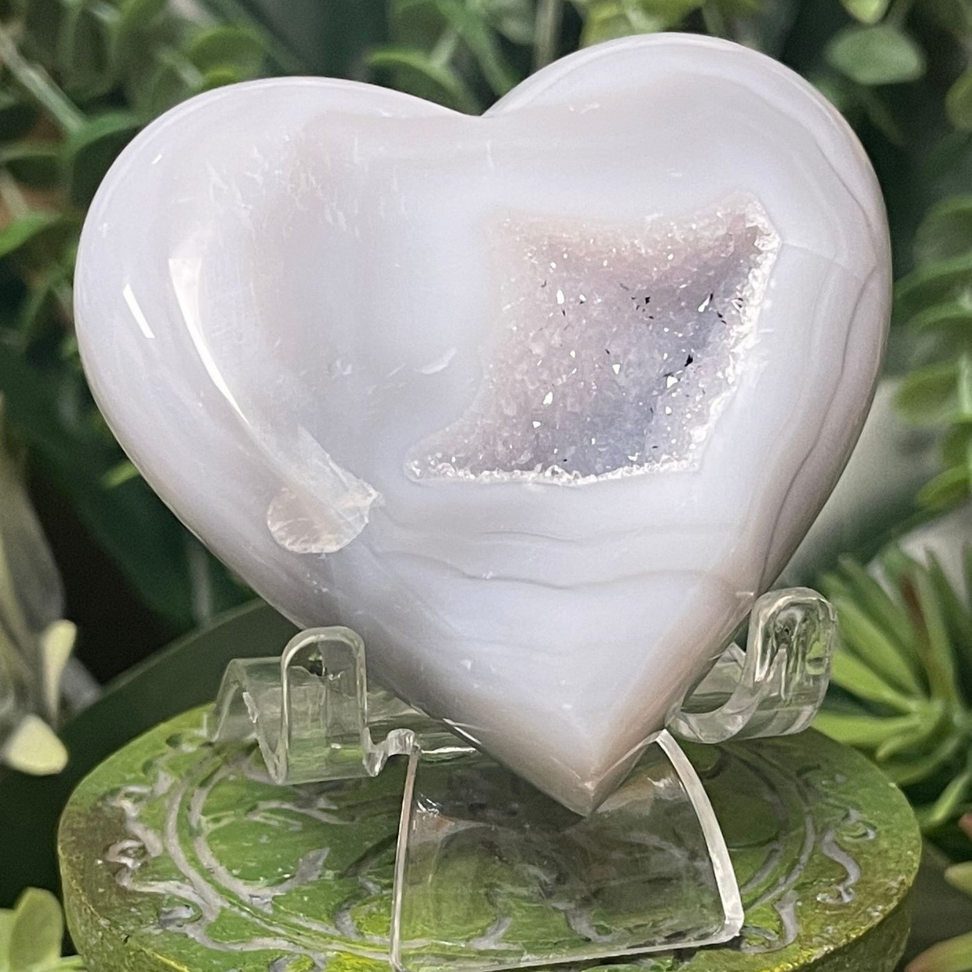 Druzy Agate - Heart