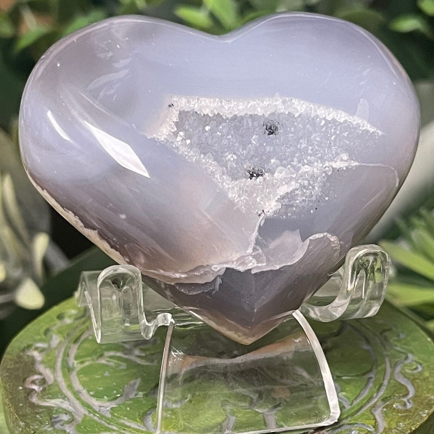 Druzy Agate - Heart
