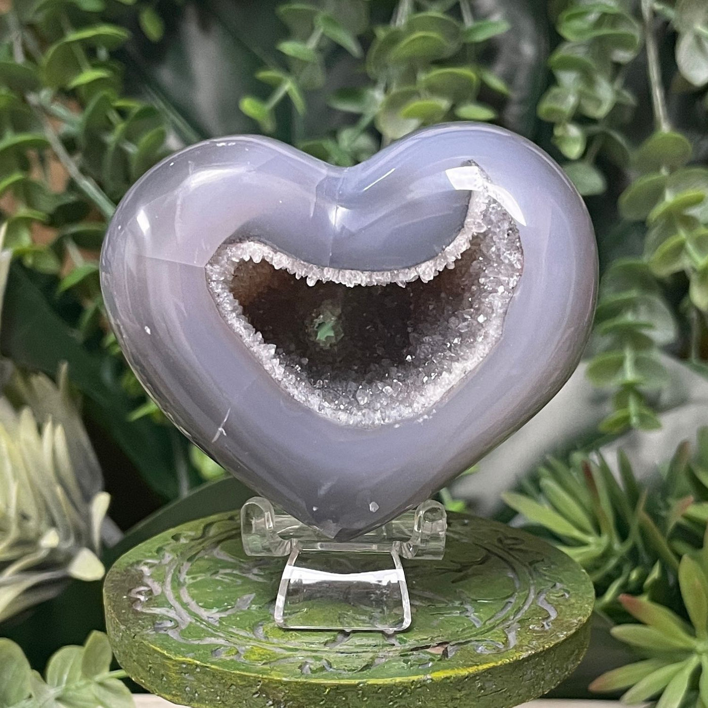 Druzy Agate - Heart