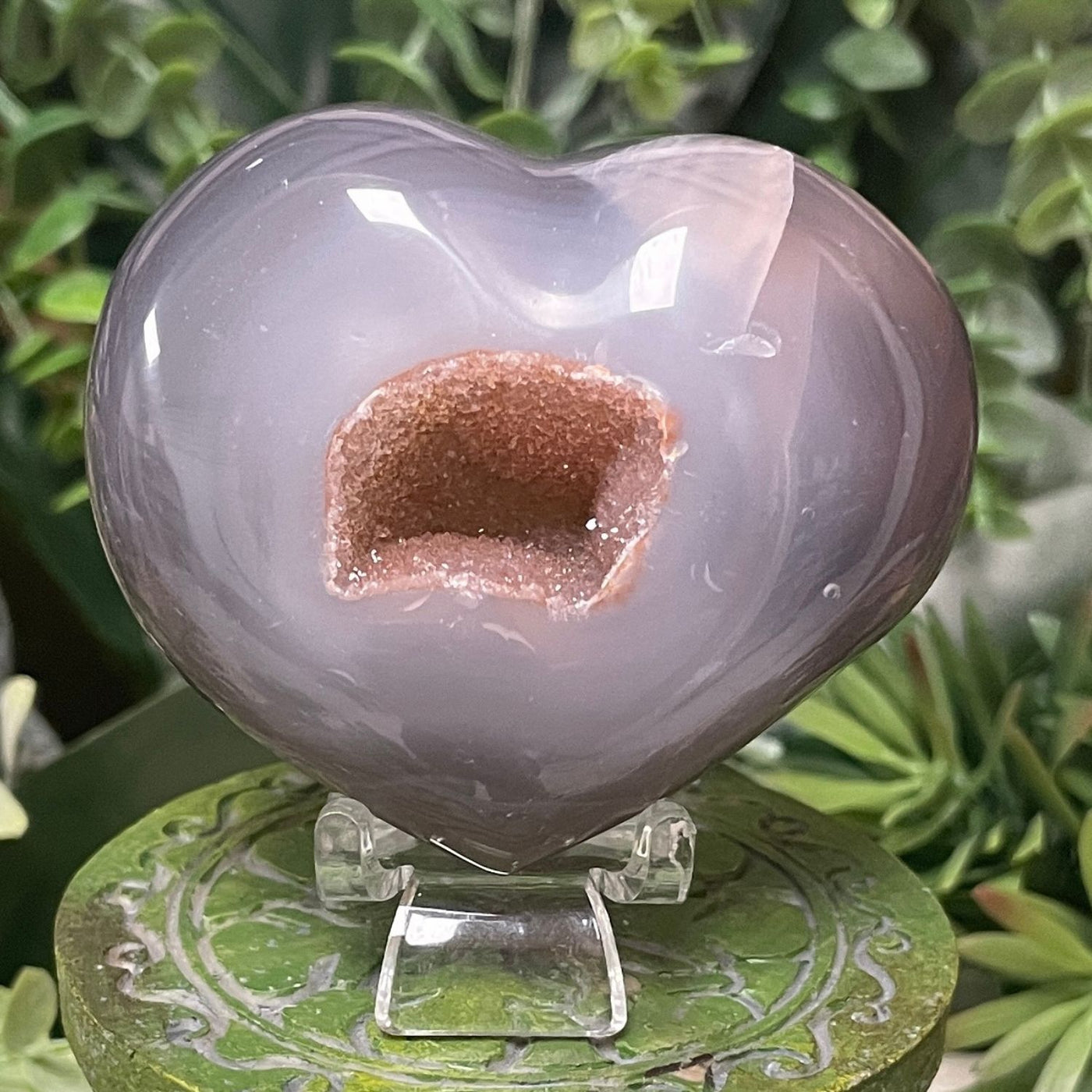 Druzy Agate - Heart