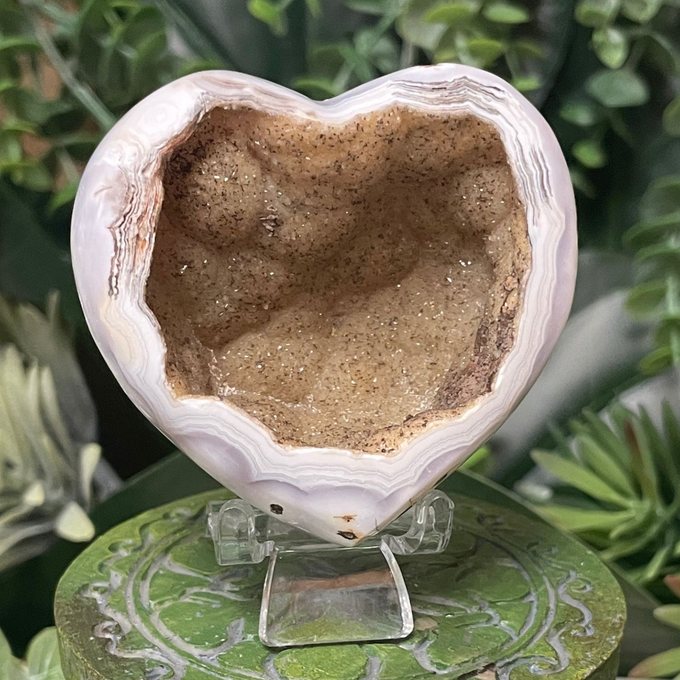 Druzy Agate - Heart