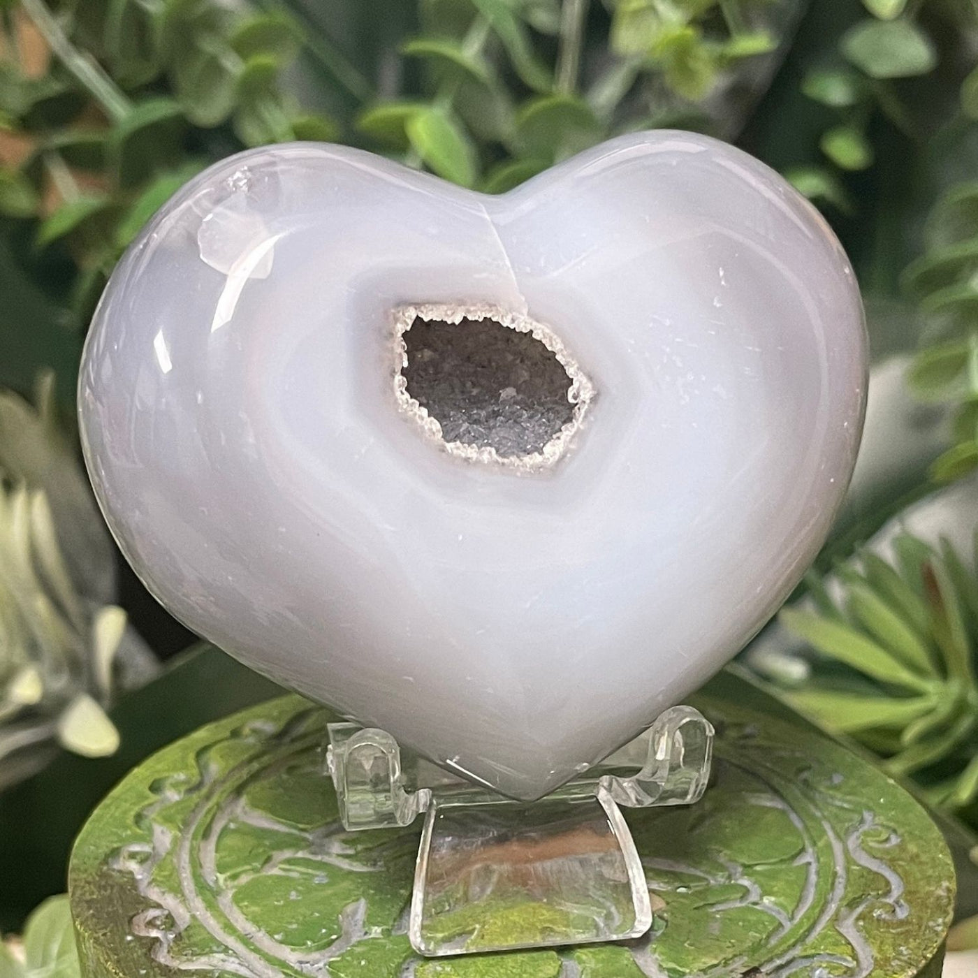 Druzy Agate - Heart