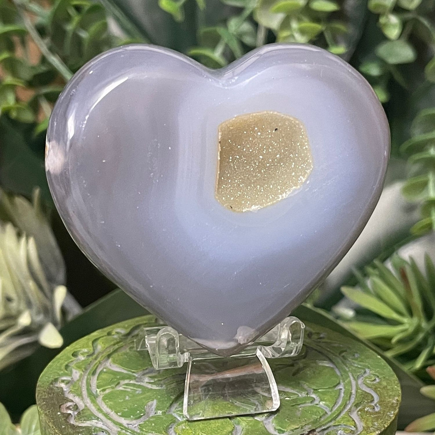 Druzy Agate - Heart
