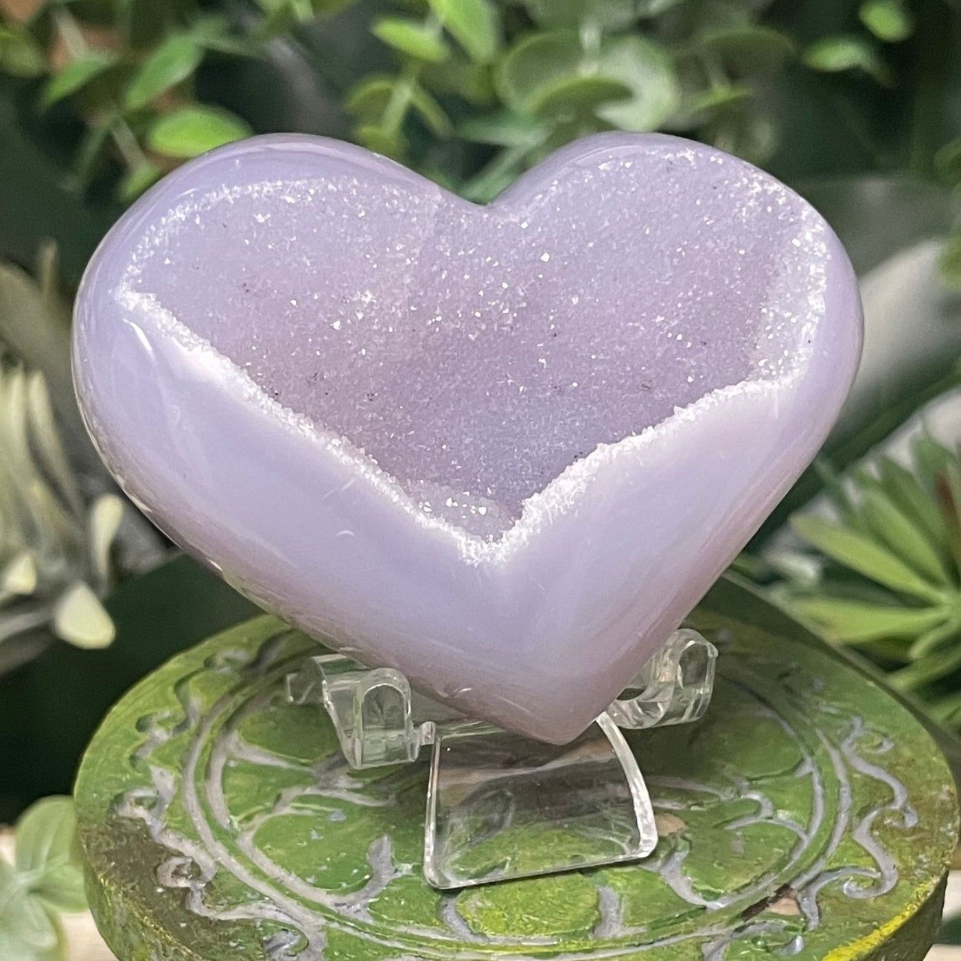 Druzy Agate - Heart