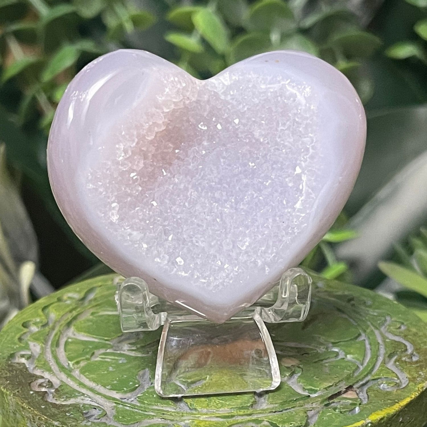 Druzy Agate - Heart