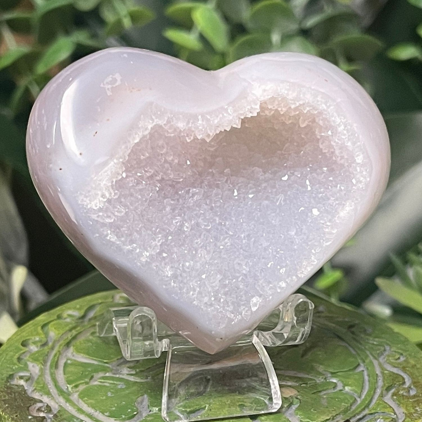 Druzy Agate - Heart