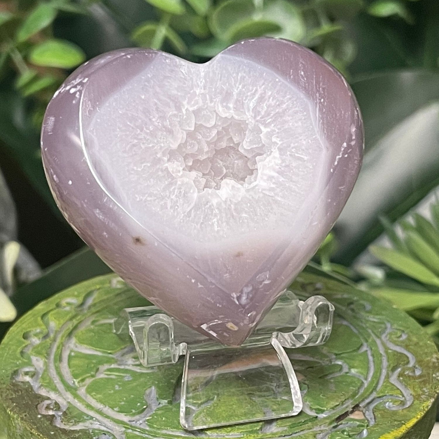 Druzy Agate - Heart