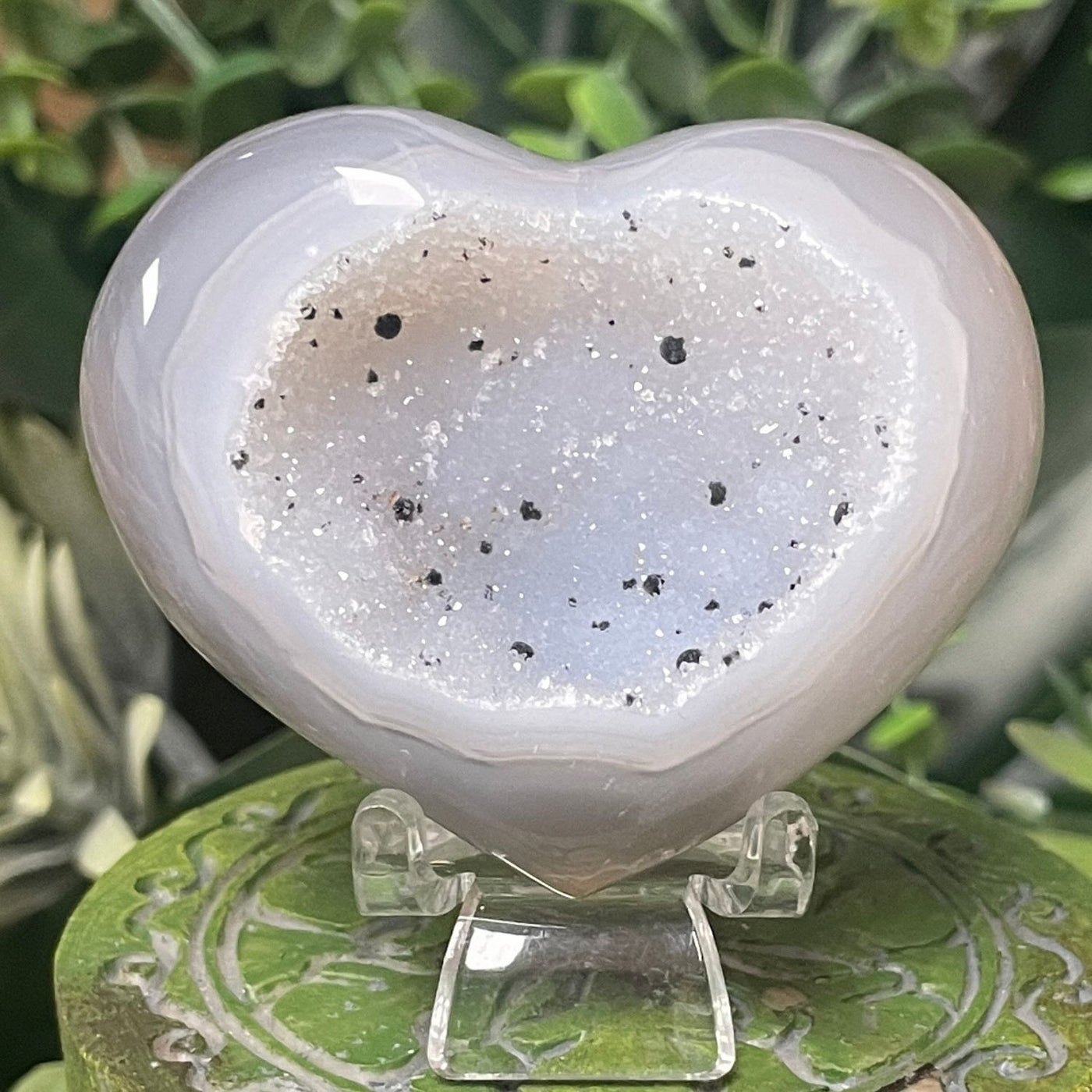 Druzy Agate - Heart