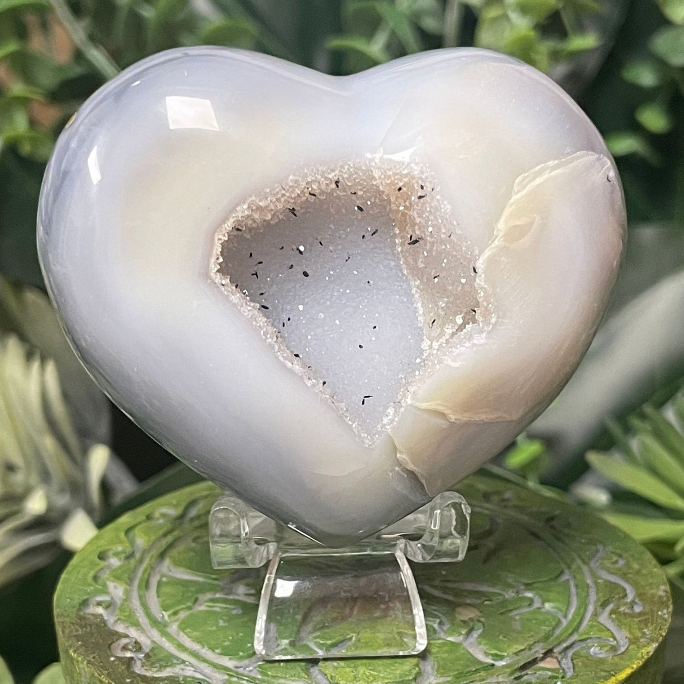 Druzy Agate - Heart