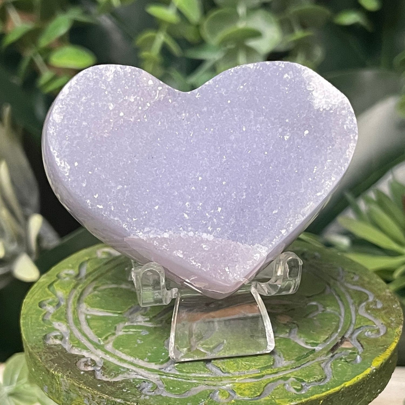 Druzy Agate - Heart