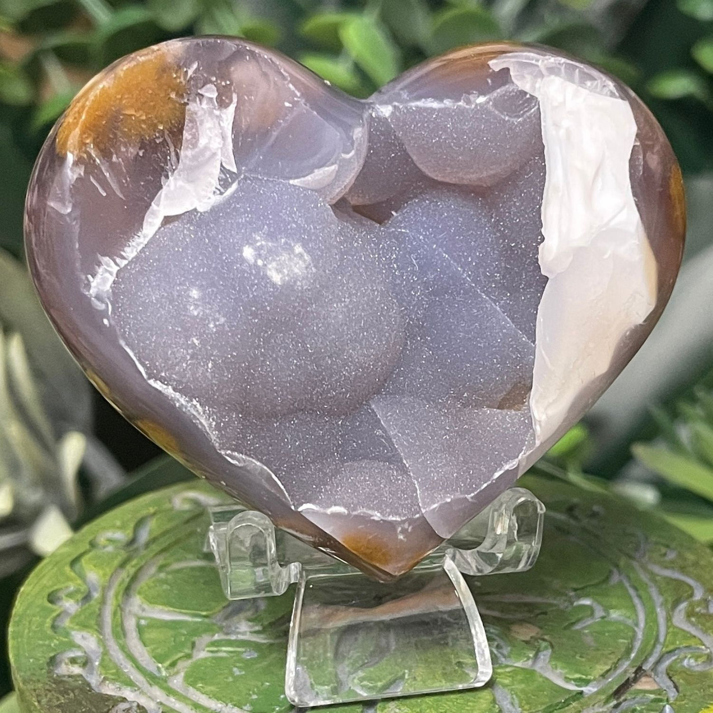 Druzy Agate - Heart