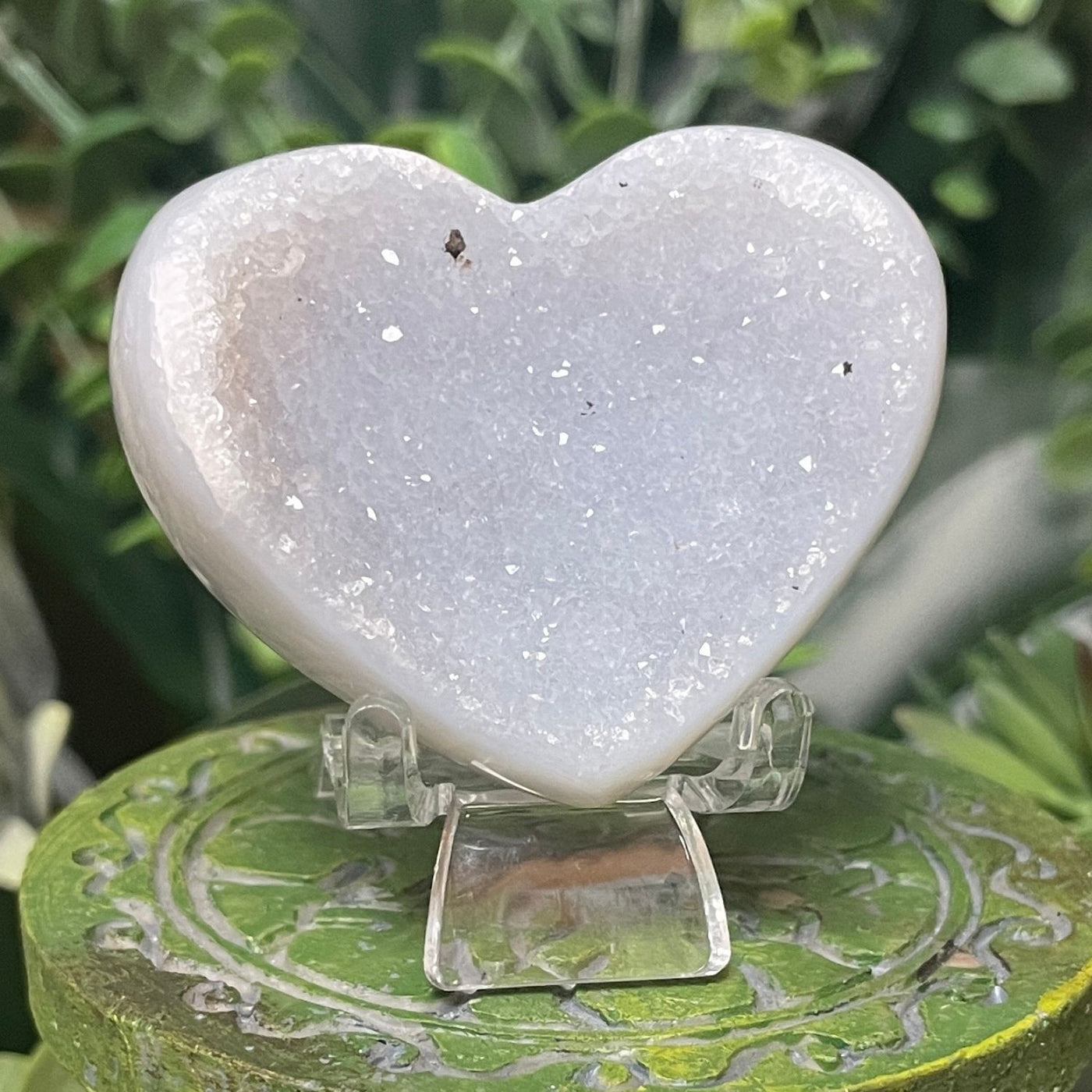 Druzy Agate - Heart