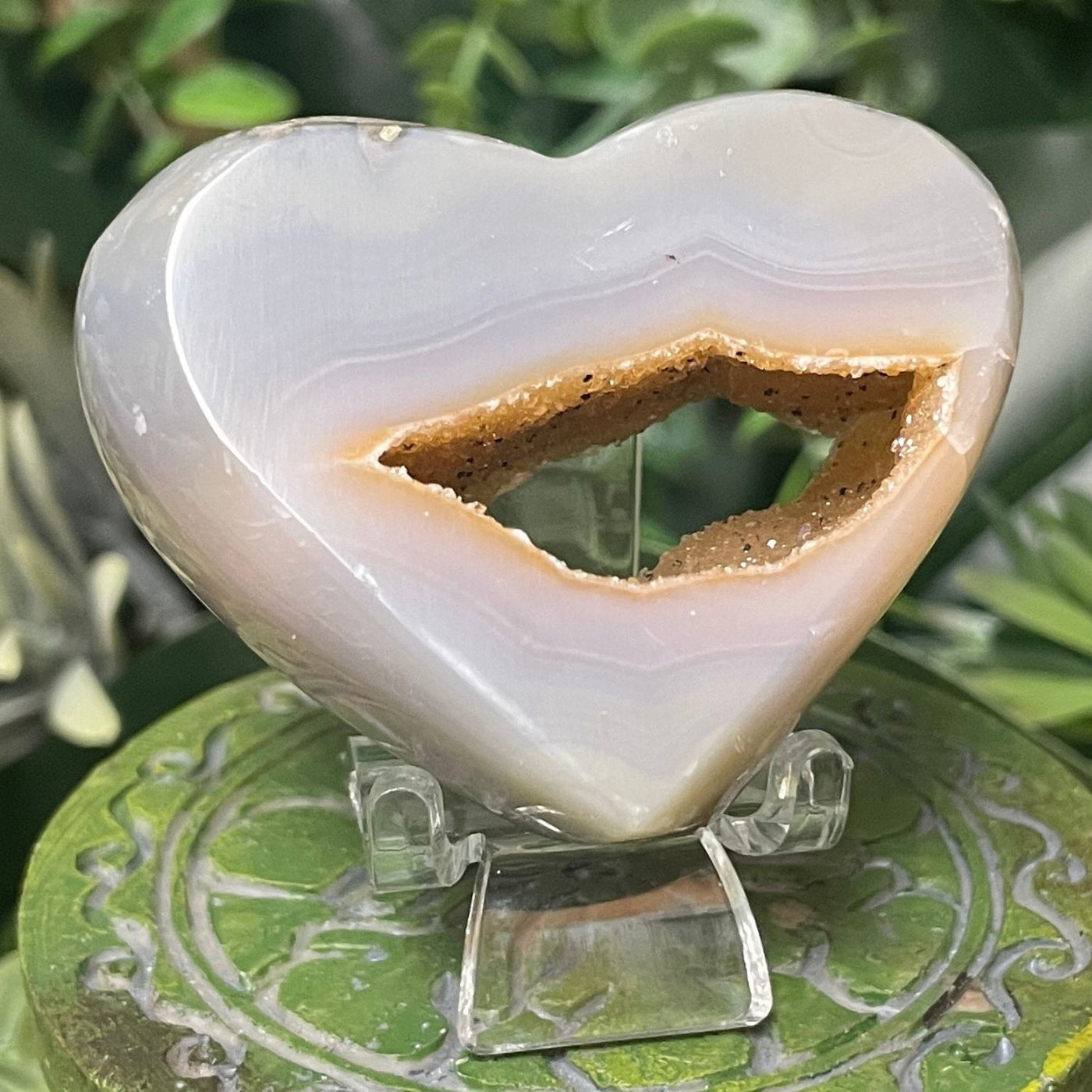 Druzy Agate - Heart