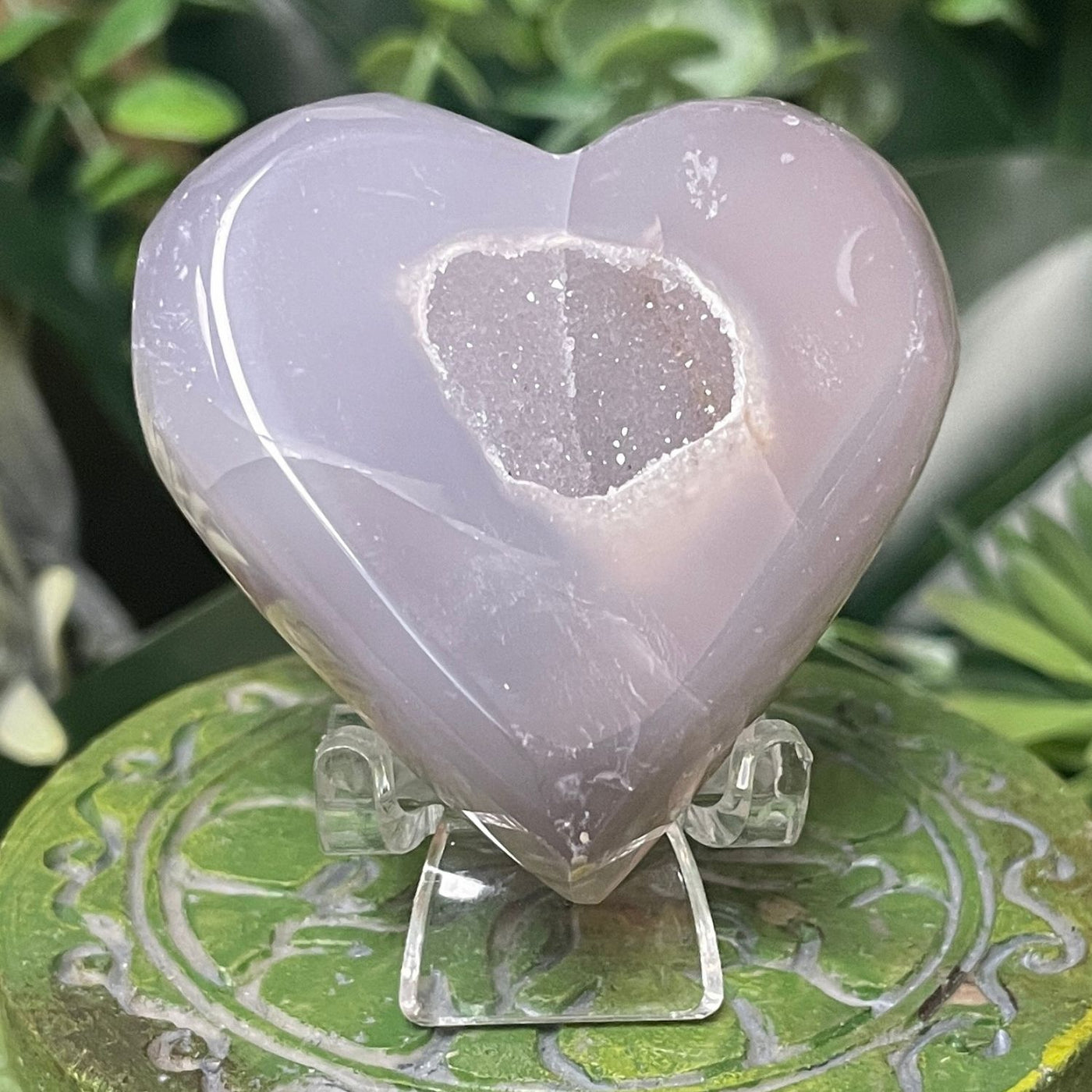 Druzy Agate - Heart