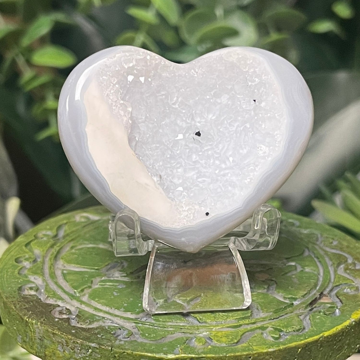 Druzy Agate - Heart