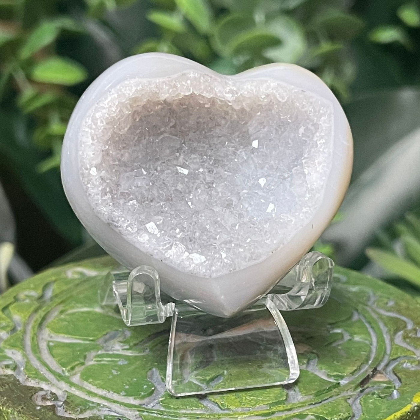 Druzy Agate - Heart