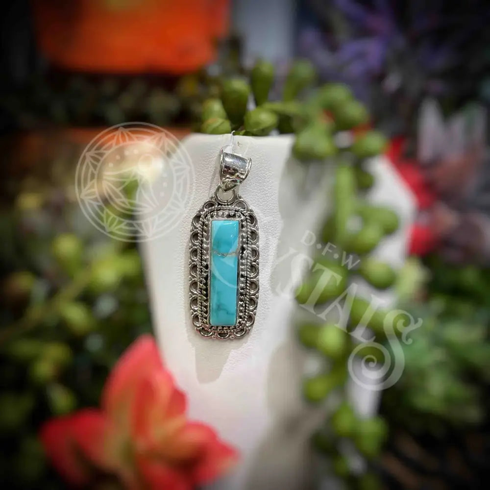 Turquoise - Pendant Jewelry Necklace With