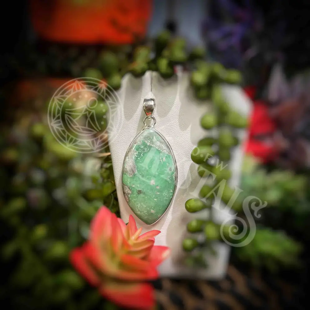 Variscite - Pendant Jewelry Necklace With