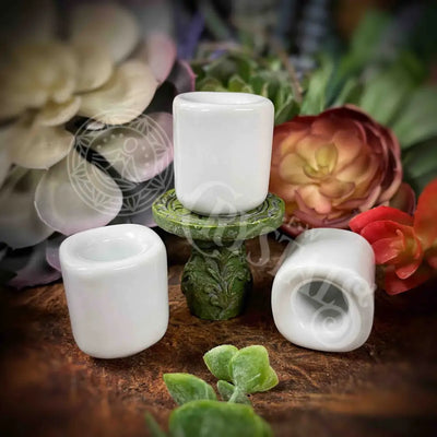 White Charm Candle Holder -