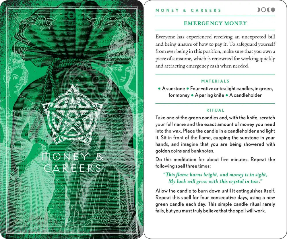 Wiccapedia Spell Deck By Leanna Greenaway Books - Witchcraft