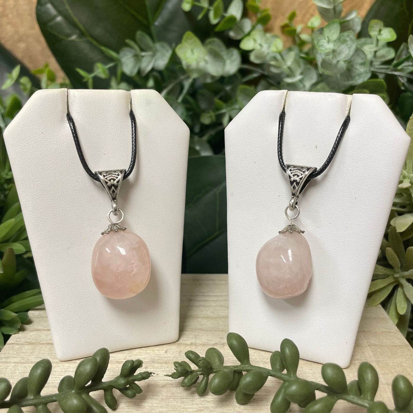 Rose Quartz - Tumble Pendant