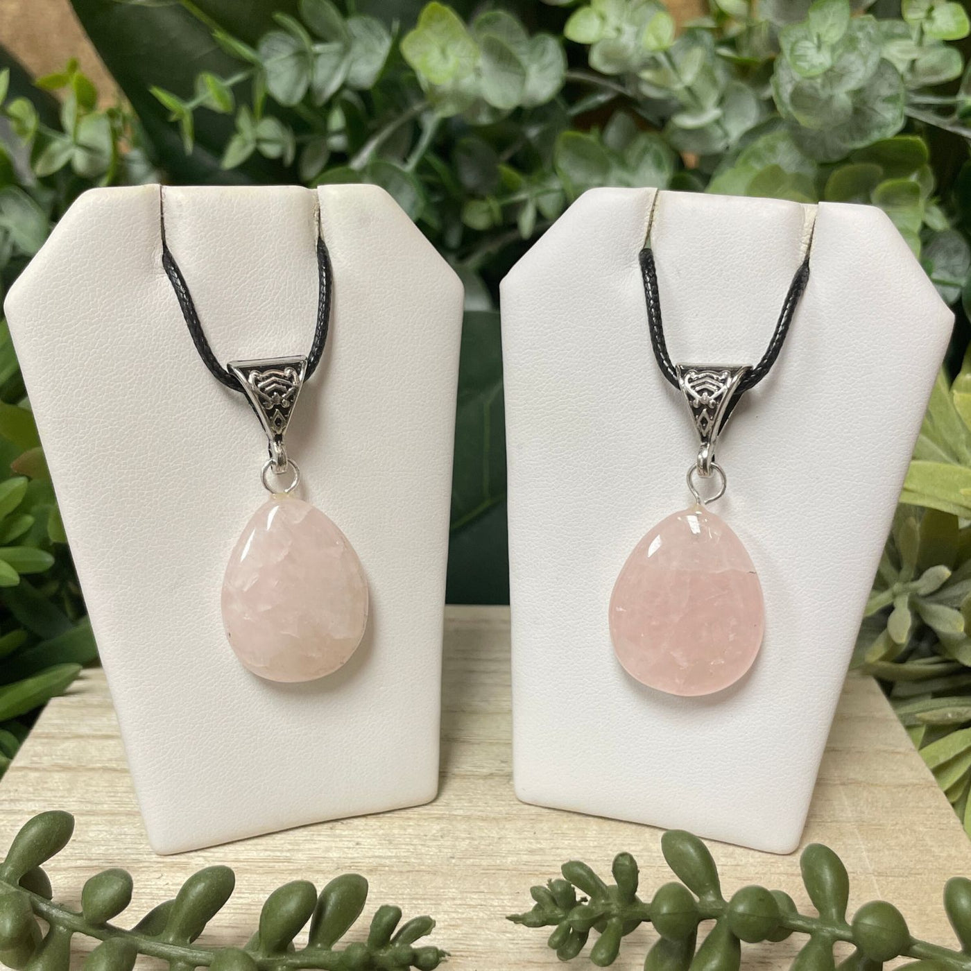 Rose Quartz - Drop Pendant