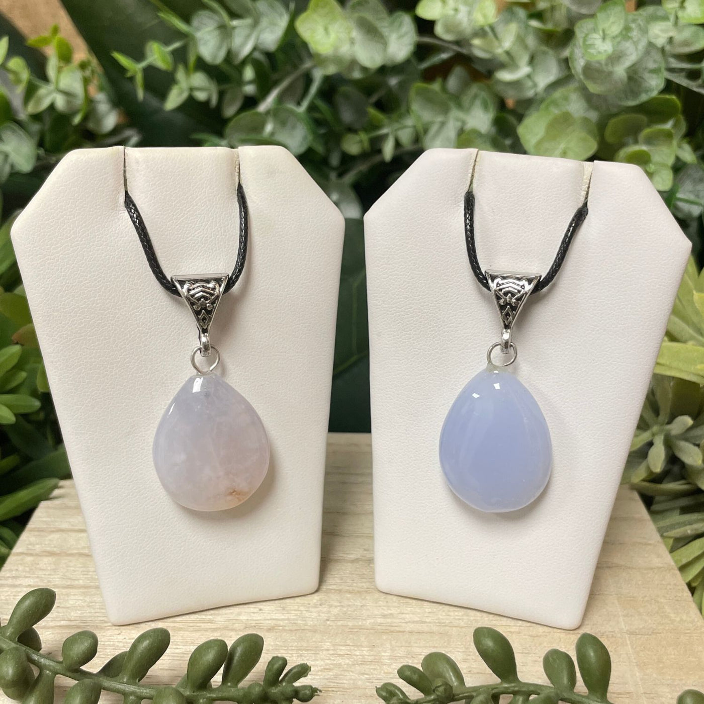 Chalcedony - Drop Pendant