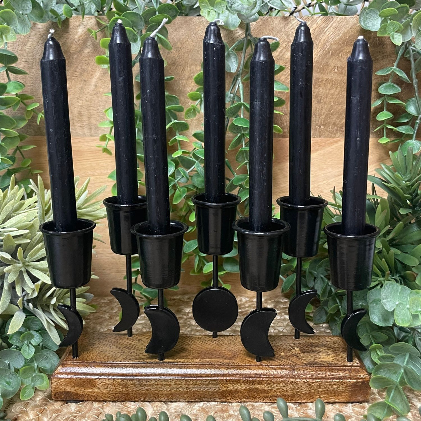 Candle Holder - Mini Candle Holder - Iron - Moon Phases