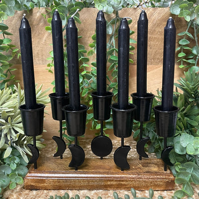 Candle Holder - Mini Candle Holder - Iron - Moon Phases
