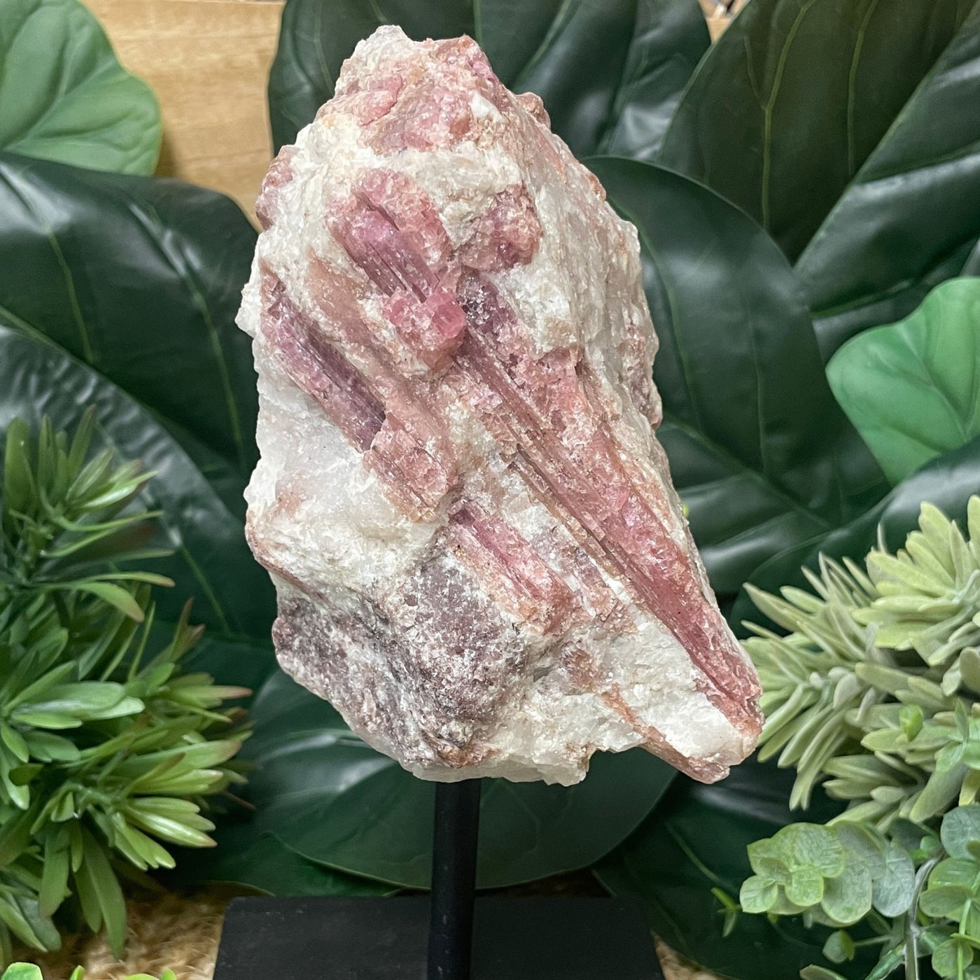 Pink Tourmaline - On Stand
