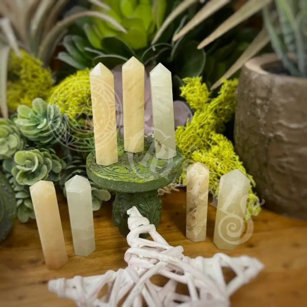 Tower Point Obelisk - Yellow Aventurine Mini Crystals