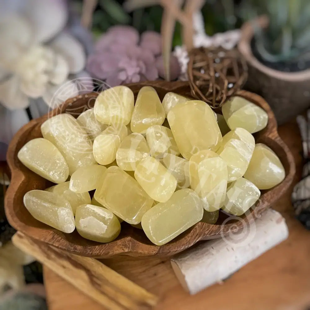 Tumbled - Yellow Lemon Calcite 0.5 1.5 Crystals