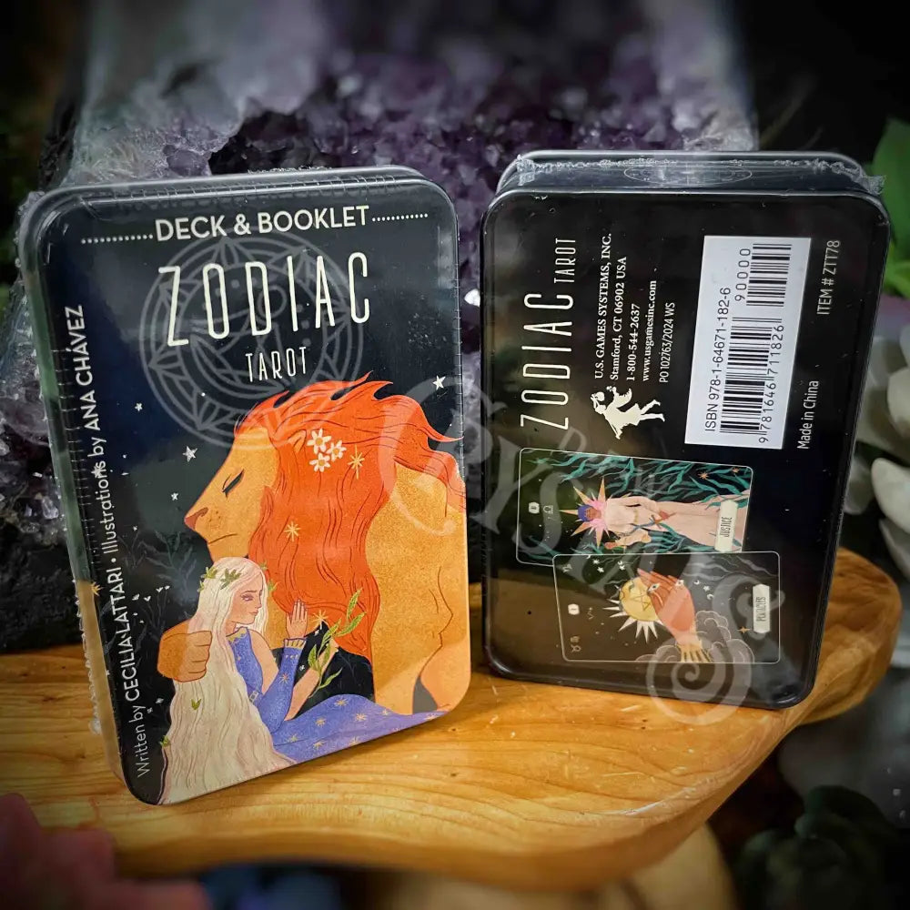 Zodiac Tarot In A Tin - By Cecilia Lattari Decks Oracle